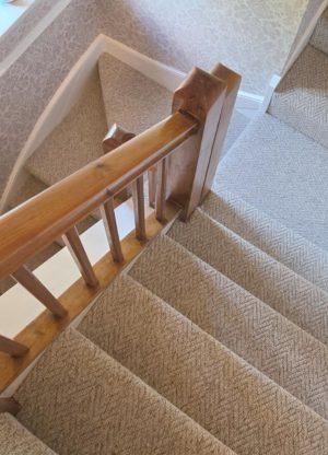 Country collection herringbone_01 Amazing Hall stairs and Landing fitted in our Country collection with black stair border. Completed by Mick T and organised by our Coventry team…